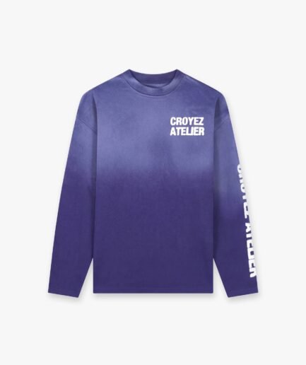 Croyez Sprayed Atelier Longsleeve | Dark Purple