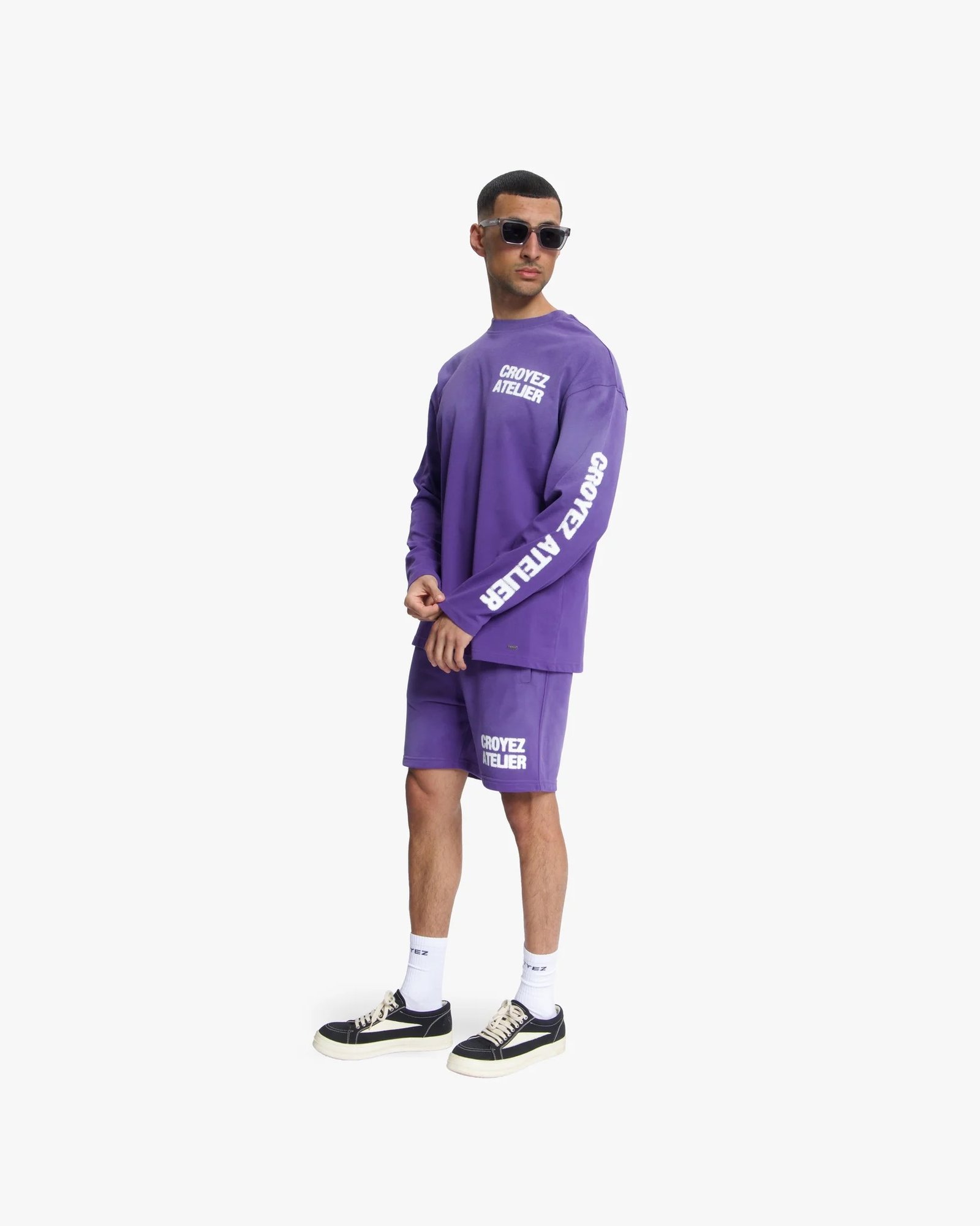 Croyez Sprayed Atelier Longsleeve | Dark Purple