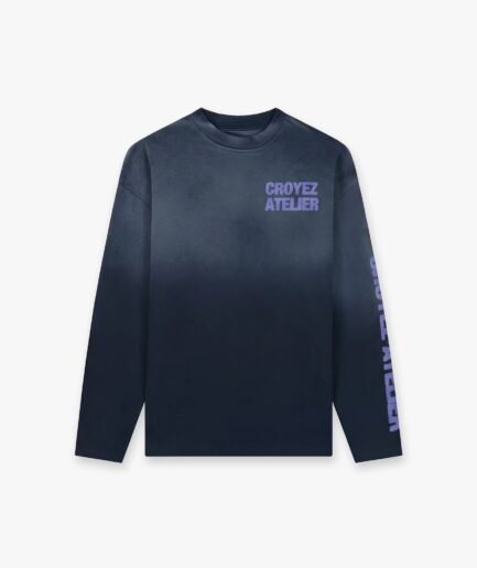 Croyez Sprayed Atelier Longsleeve | Black
