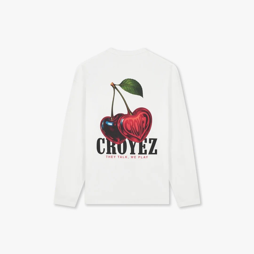 Croyez Cerise D'Amour Longsleeve | White