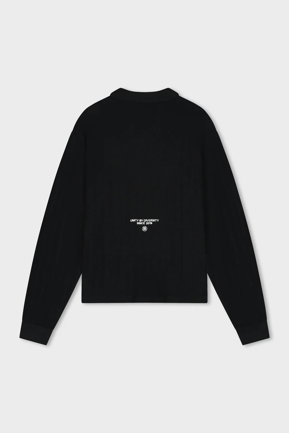 EQUALITÉ ASH KNIT LONGSLEEVE POLO BLACK