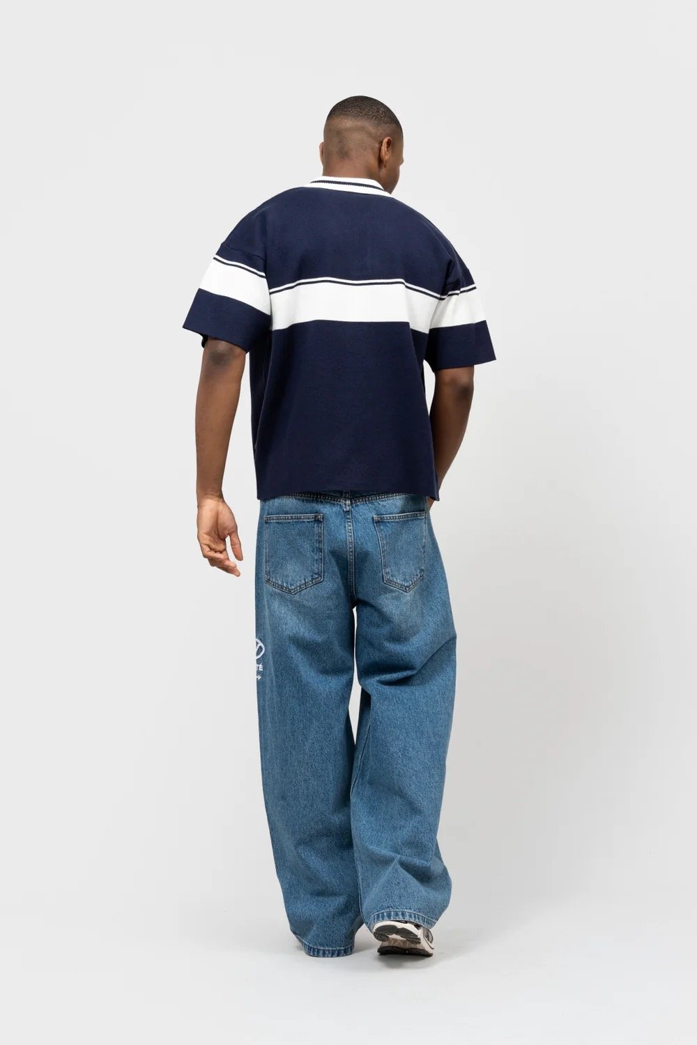 EQUALITÉ JADEN KNIT POLO NAVY