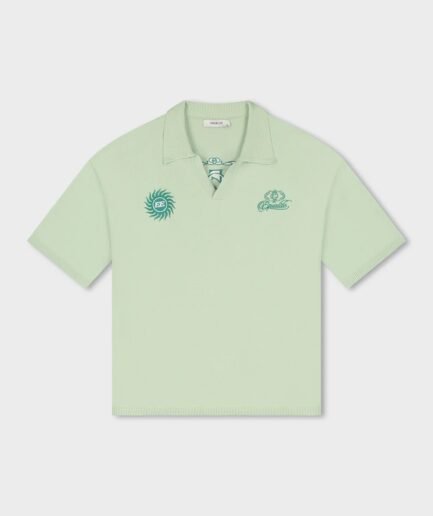 EQUALITÉ BEAU KNIT POLO SOFT LIGHT GREEN