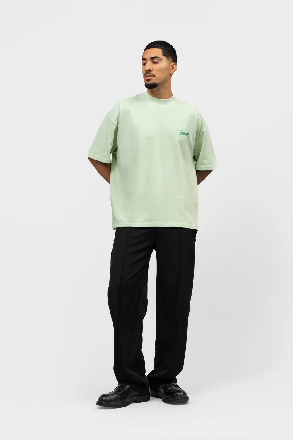 EQUALITÉ YUKI BOXY TEE SOFT LIGHT GREEN