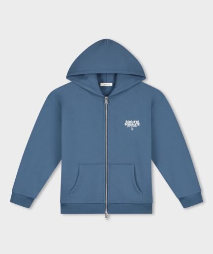 EQUALITÉ SOCIETÉ 2.0 OVERSIZED FULL ZIP HOODIE NAVY