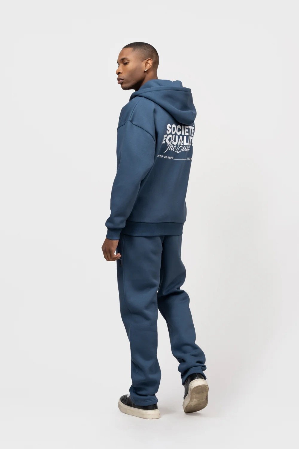 EQUALITÉ SOCIETÉ 2.0 OVERSIZED FULL ZIP HOODIE NAVY