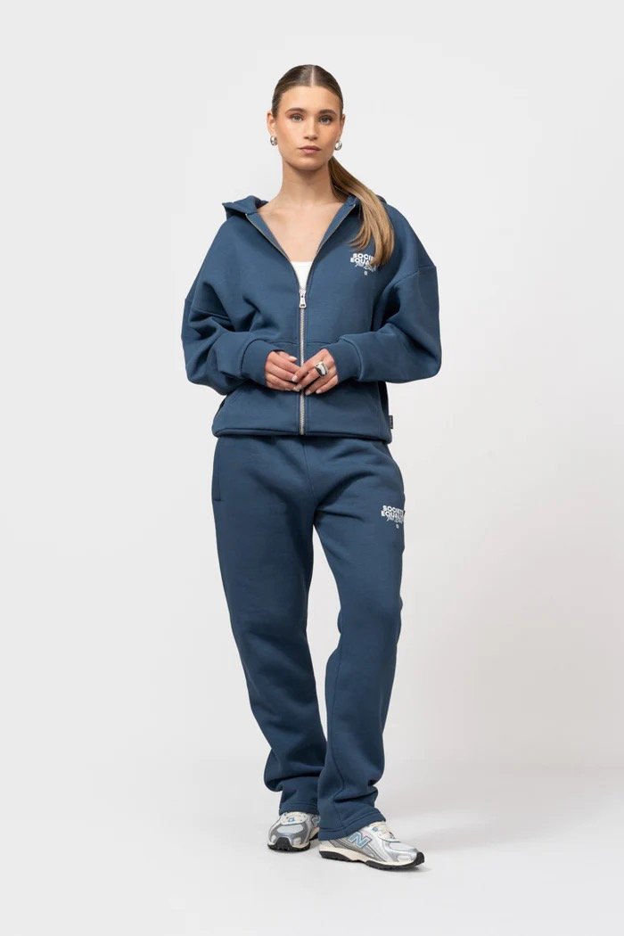 EQUALITÉ SOCIETÉ 2.0 OVERSIZED FULL ZIP HOODIE NAVY