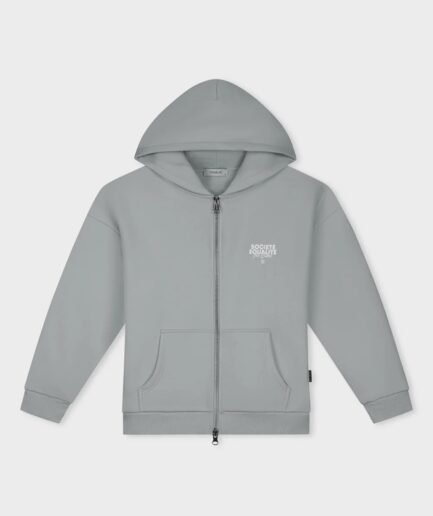 EQUALITÉ SOCIETÉ 2.0 OVERSIZED FULL ZIP HOODIE GREY