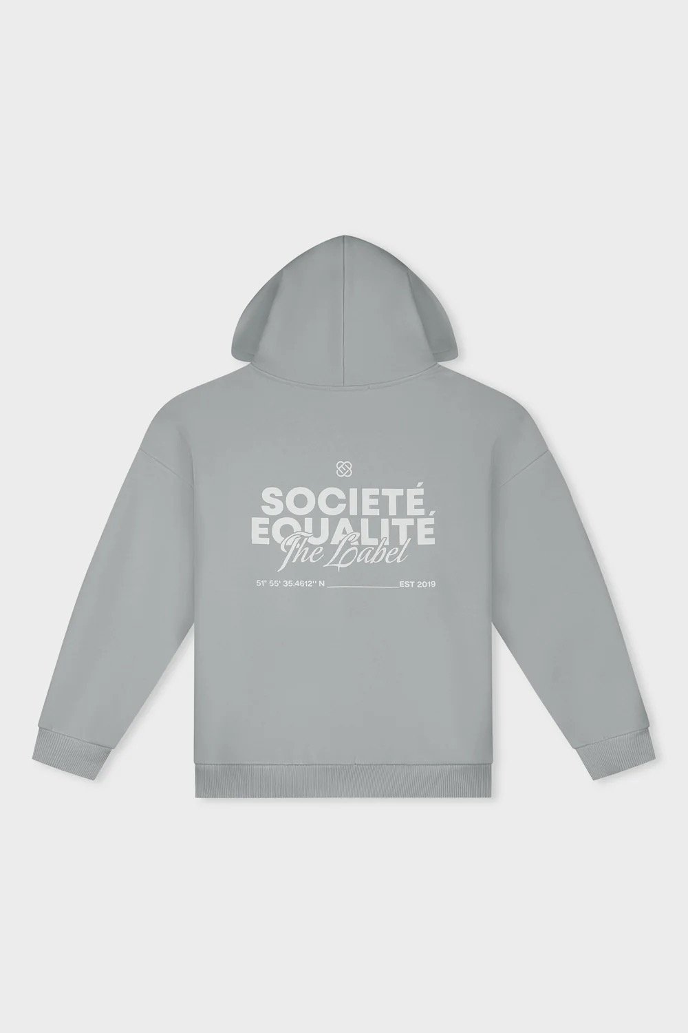 EQUALITÉ SOCIETÉ 2.0 OVERSIZED FULL ZIP HOODIE GREY