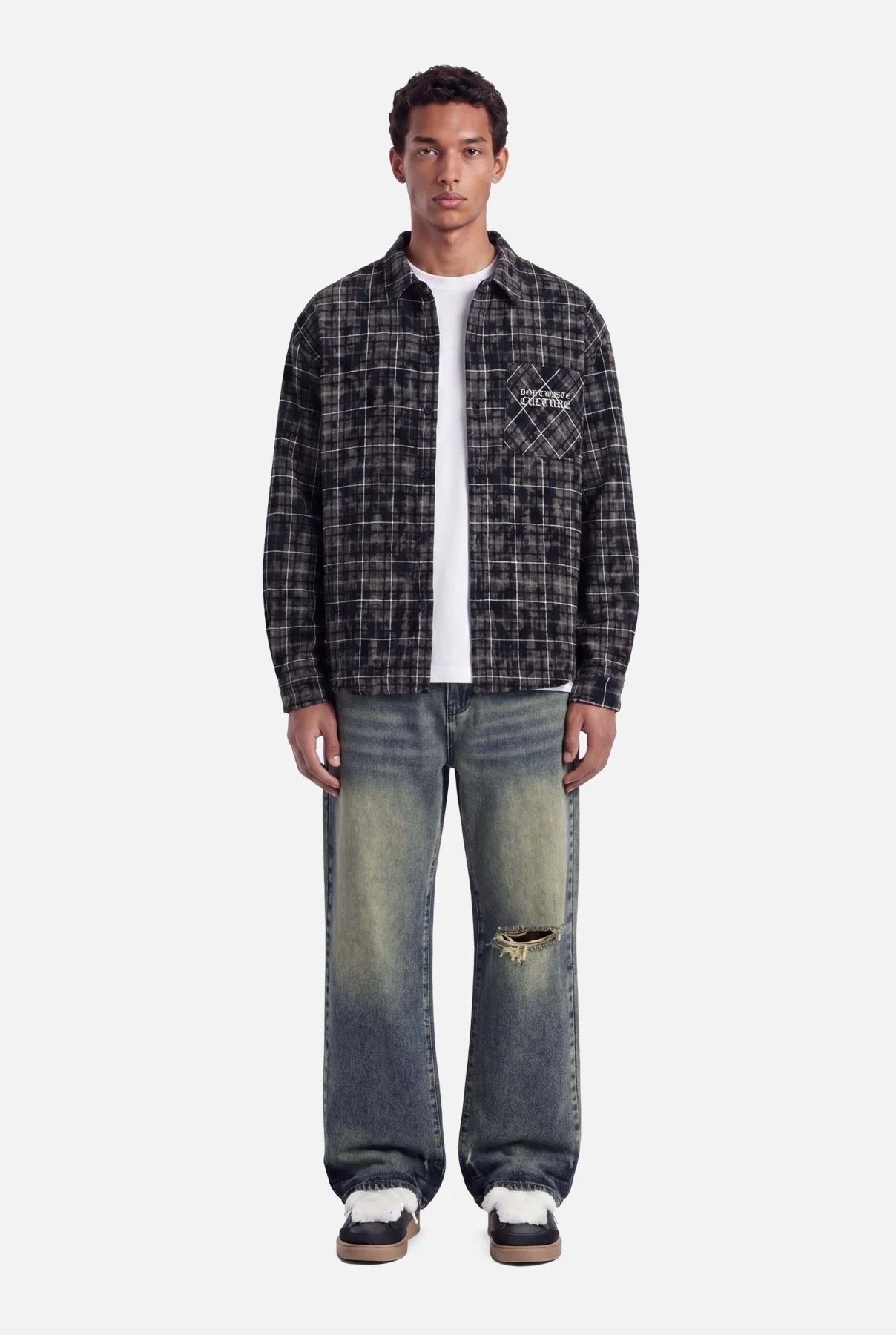 DON'T WASTE CULTURE LEVI OVERSHIRT | BLACK