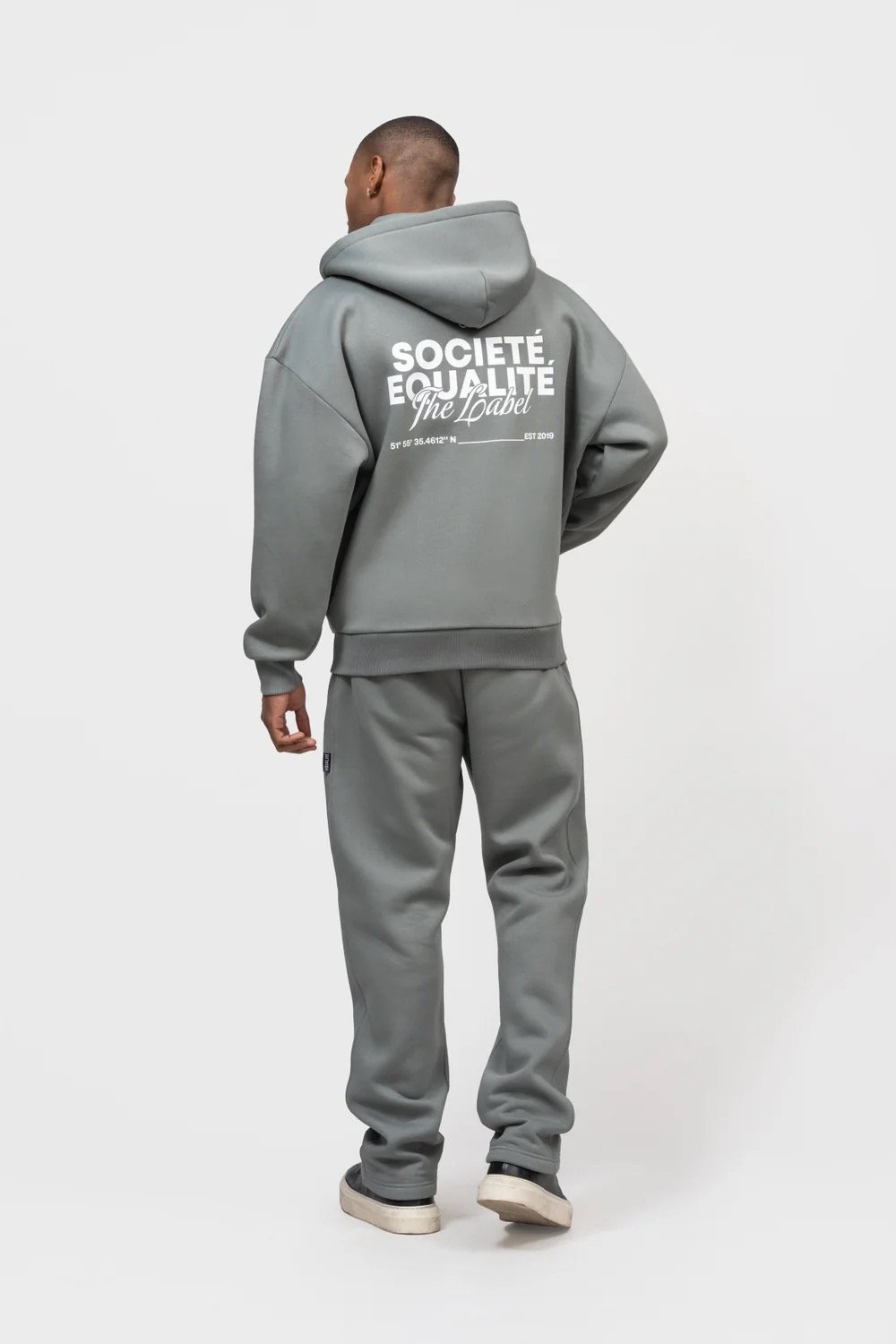 EQUALITÉ SOCIETÉ 2.0 OVERSIZED FULL ZIP HOODIE GREY