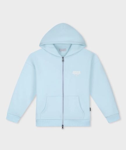 EQUALITÉ SOCIETÉ 2.0 OVERSIZED FULL ZIP HOODIE LIGHT BLUE