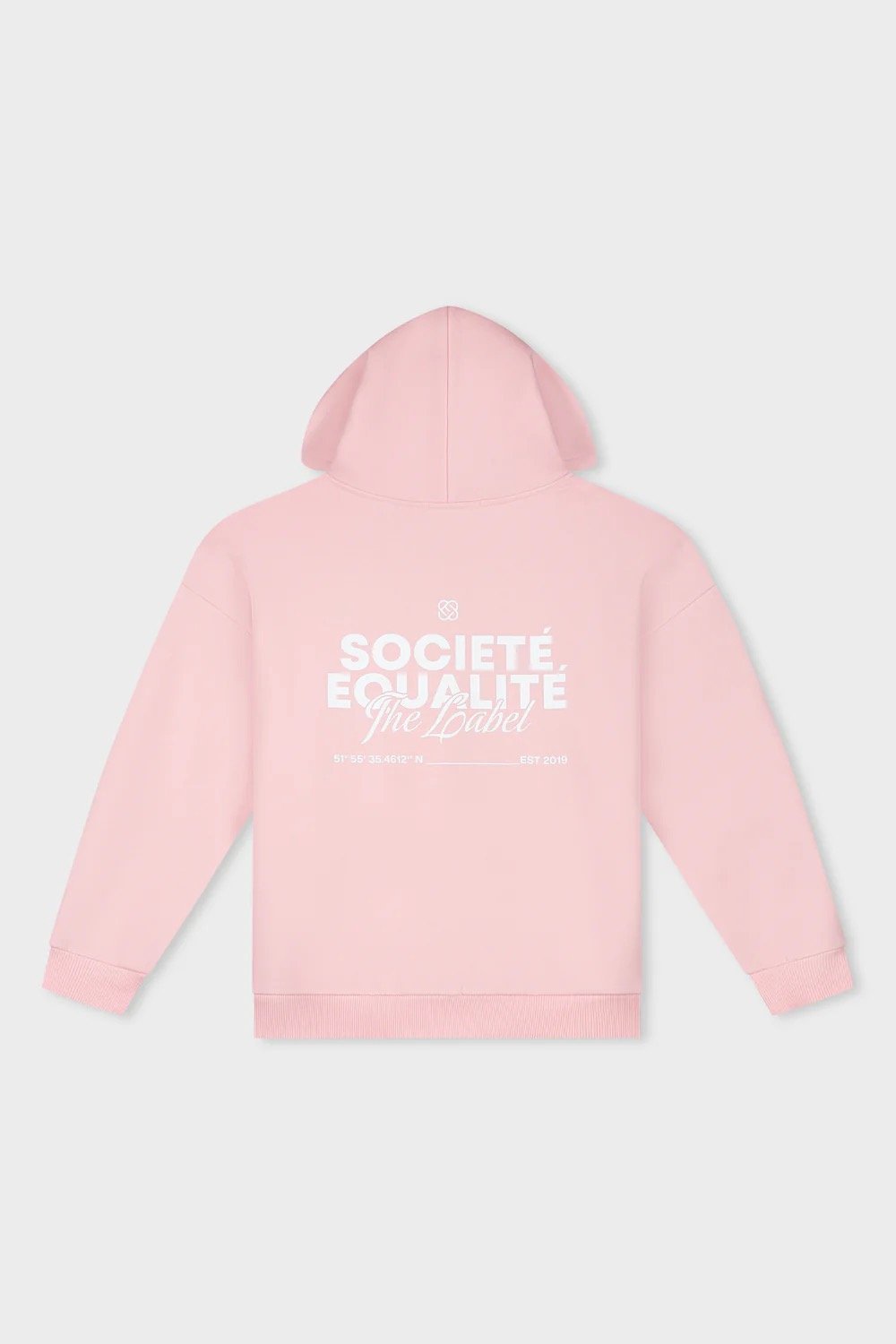 EQUALITÉ SOCIETÉ 2.0 OVERSIZED FULL ZIP HOODIE PINK
