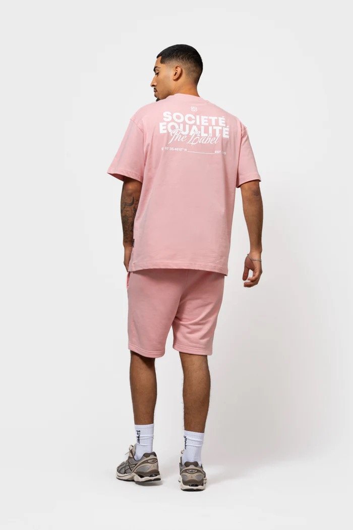 EQUALITÉ SOCIETÉ 2.0 OVERSIZED SHORTS PINK
