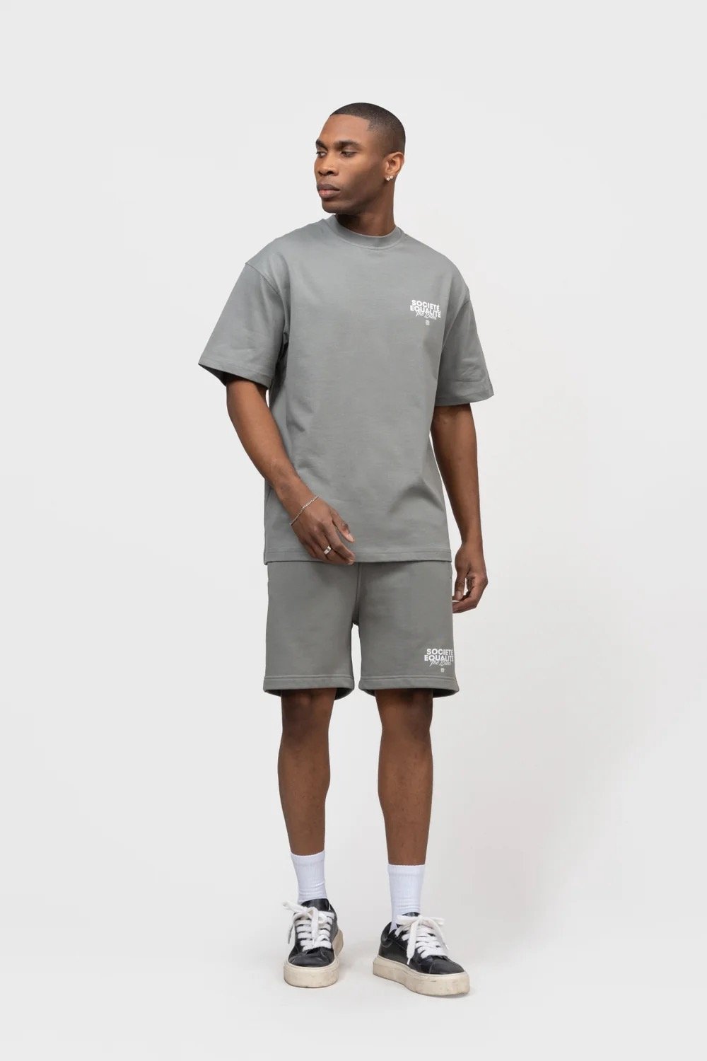 EQUALITÉ SOCIETÉ 2.0 OVERSIZED TEE GREY