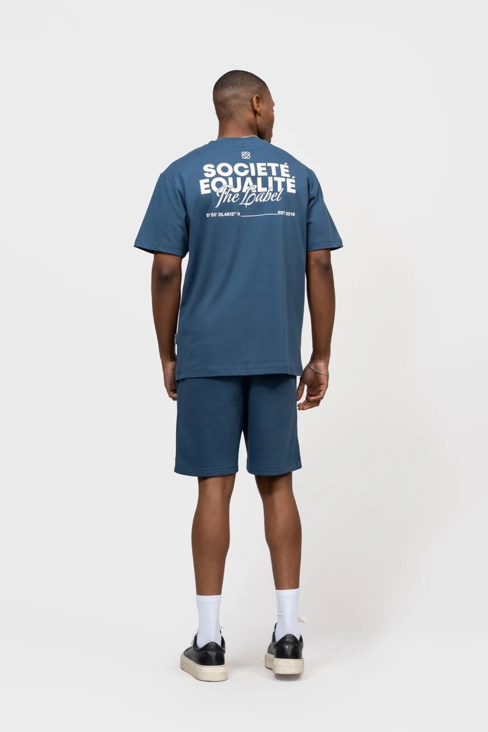 EQUALITÉ SOCIETÉ 2.0 OVERSIZED TEE NAVY