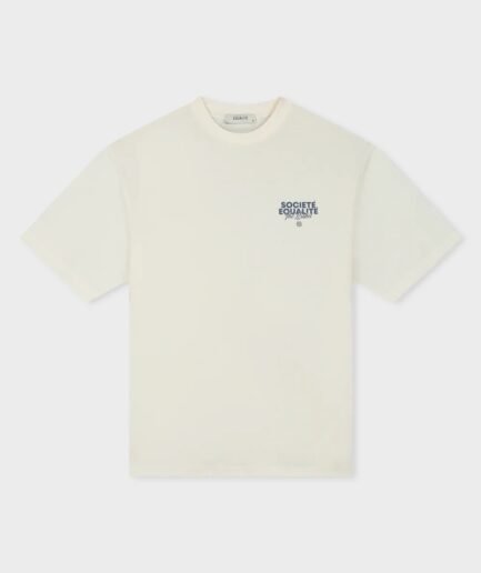 EQUALITÉ SOCIETÉ 2.0 OVERSIZED TEE OFF-WHITE & NAVY