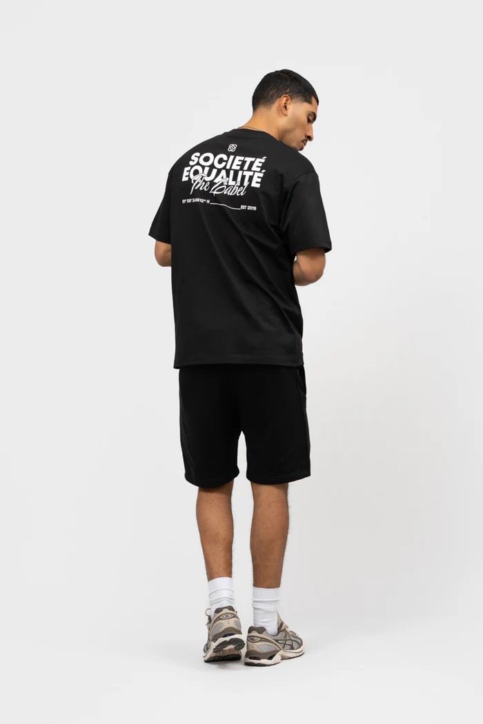 EQUALITÉ SOCIETÉ 2.0 OVERSIZED TEE BLACK