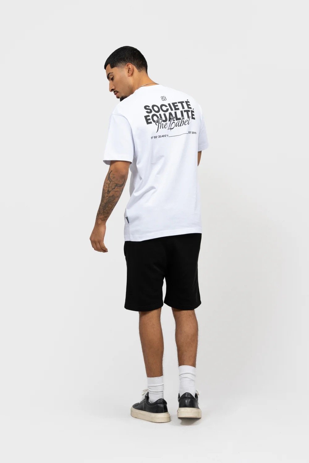 EQUALITÉ SOCIETÉ 2.0 OVERSIZED TEE WHITE & BLACK
