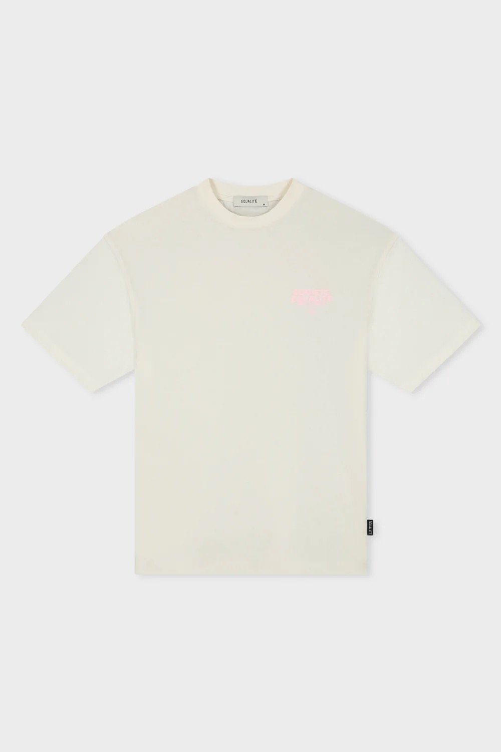 EQUALITÉ SOCIETÉ 2.0 OVERSIZED TEE OFF-WHITE & PINK