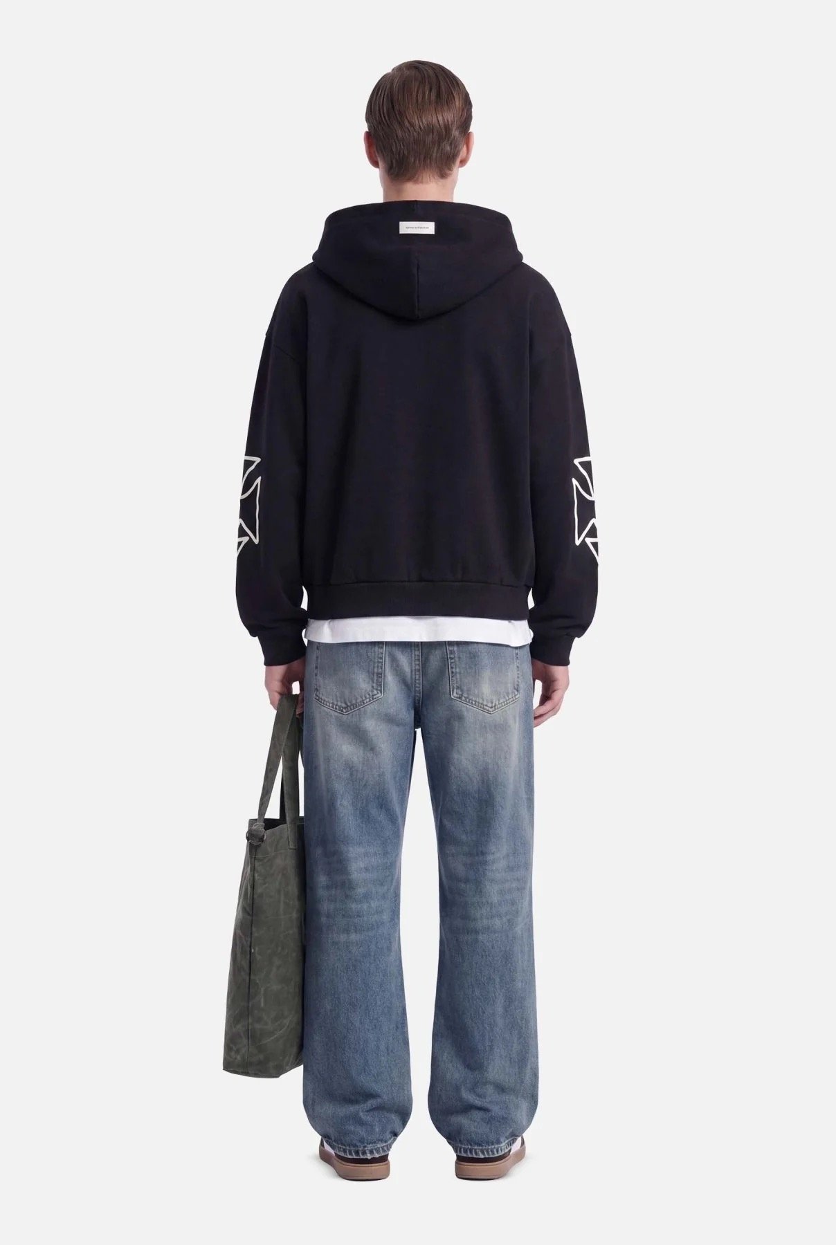 DON'T WASTE CULTURE VELO ZIPPER HOODIE | BLACK