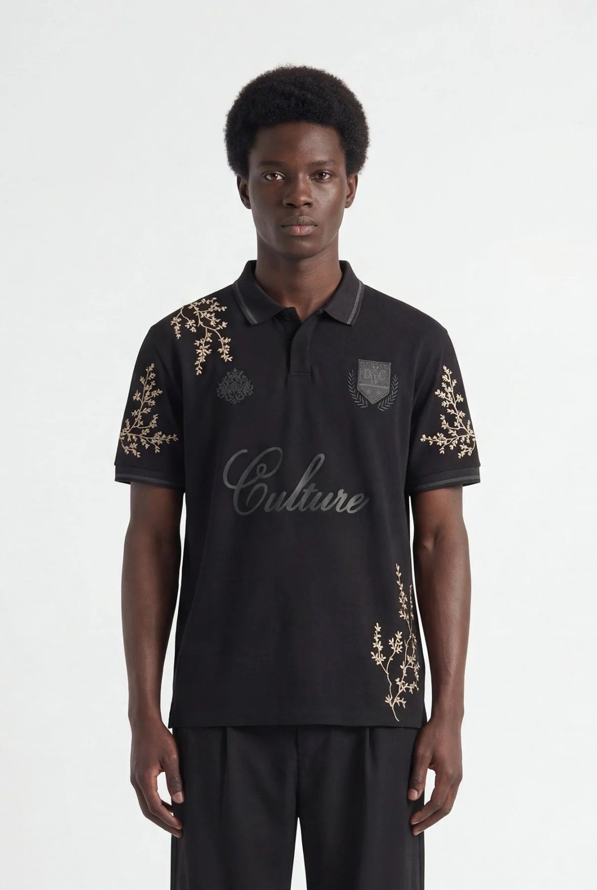 DON'T WASTE CULTURE MOMOHANA FOOTBALL T-SHIRT | BLACK