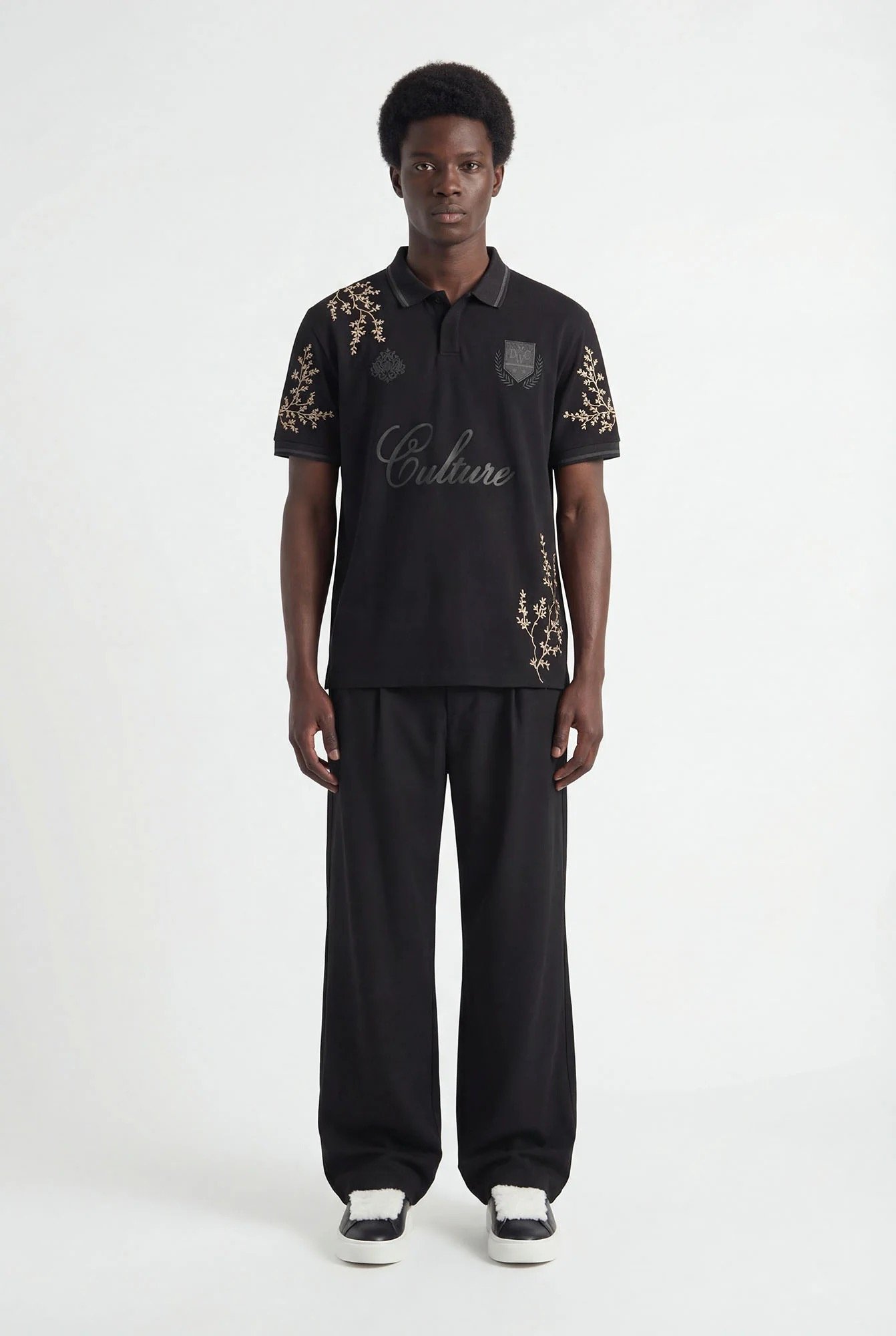 DON'T WASTE CULTURE MOMOHANA FOOTBALL T-SHIRT | BLACK