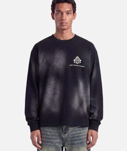 DON'T WASTE CULTURE FADE LONGSLEEVE | BLACK