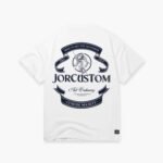 JORCUSTOM: RIBBON SUMMERSET LOOSE FIT T-SHIRT WHITE-NAVY