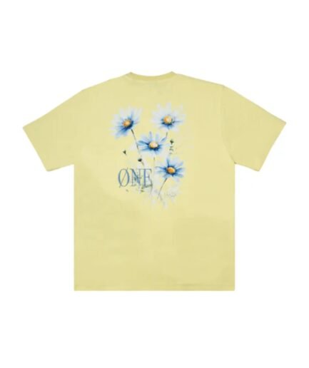 One First Movers Blue Berry Flower Tee Yellow