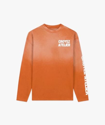 Croyez Sprayed Atelier Longsleeve | Orange