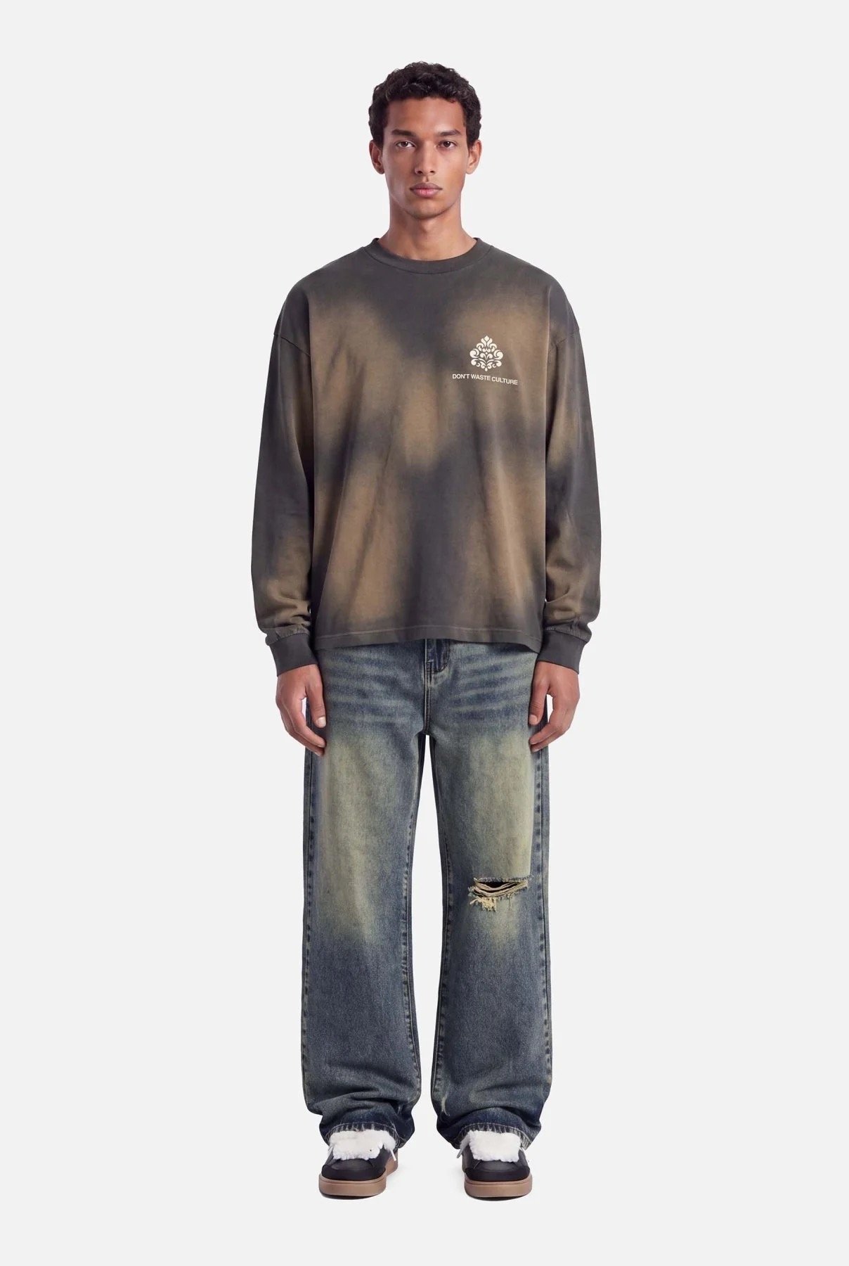 DON'T WASTE CULTURE FADE LONGSLEEVE | FADED GREY