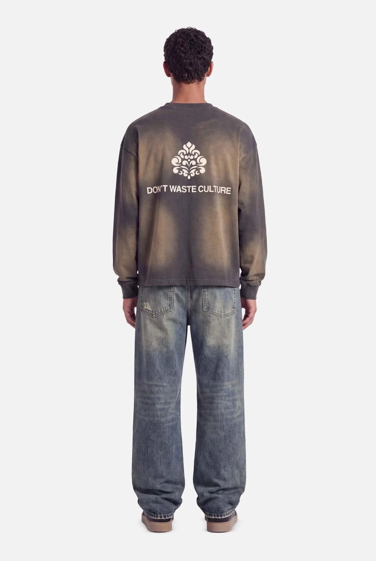 DON'T WASTE CULTURE FADE LONGSLEEVE | FADED GREY
