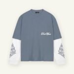 DON'T WASTE CULTURE ALARE LAYER LONGSLEEVE | LIGHT BLUE