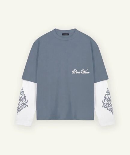 DON'T WASTE CULTURE ALARE LAYER LONGSLEEVE | LIGHT BLUE