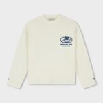 EQUALITÉ: ARID OVERSIZED LONGSLEEVE TEE OFF-WHITE & BLUE