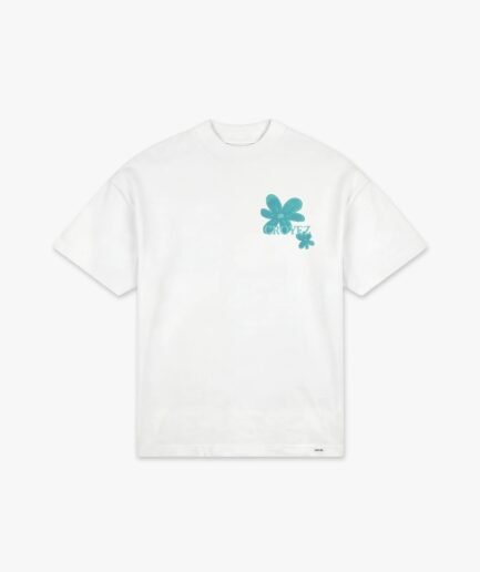 Croyez Botanique T-Shirt | White/Tiffany Blue