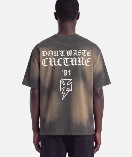 DON'T WASTE CULTURE THUNDER T-SHIRT | FADED GREY