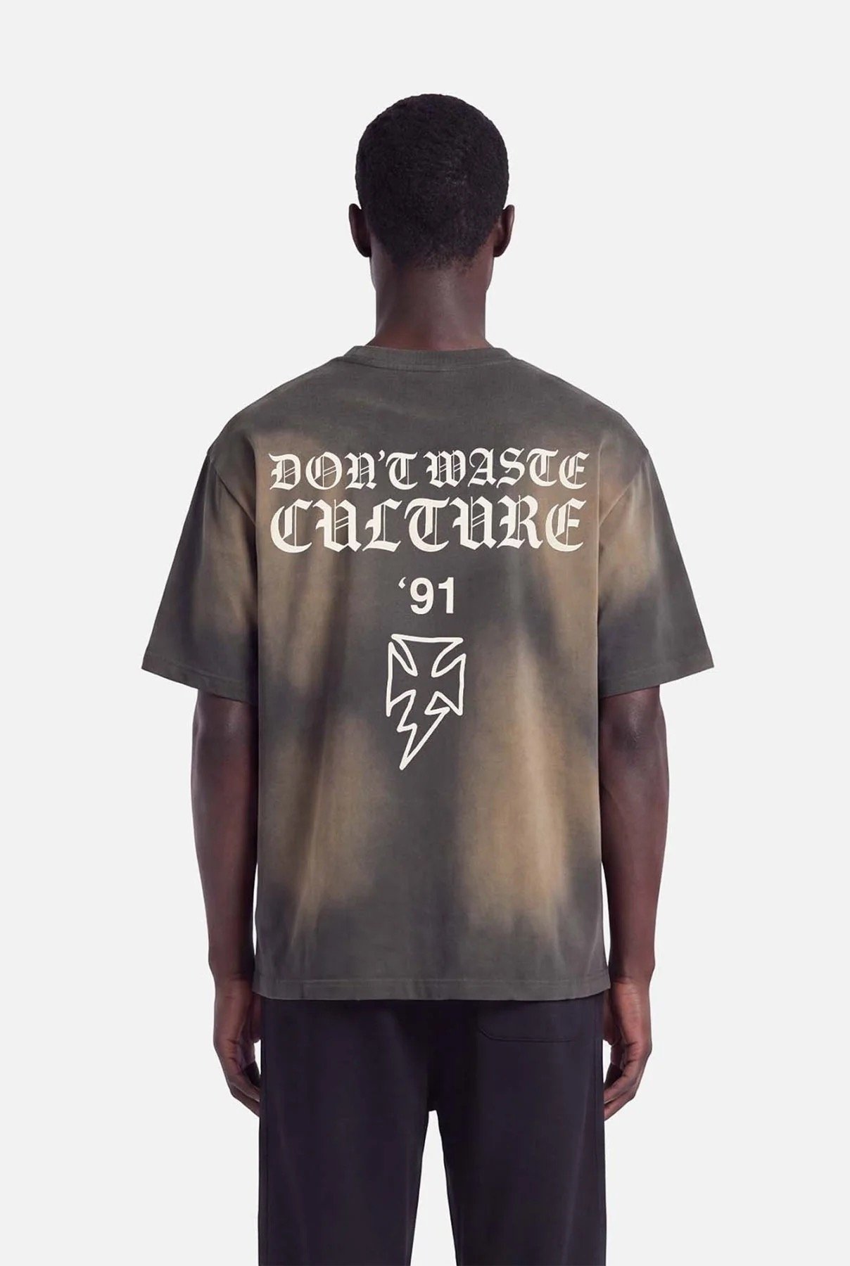 DON'T WASTE CULTURE THUNDER T-SHIRT | FADED GREY