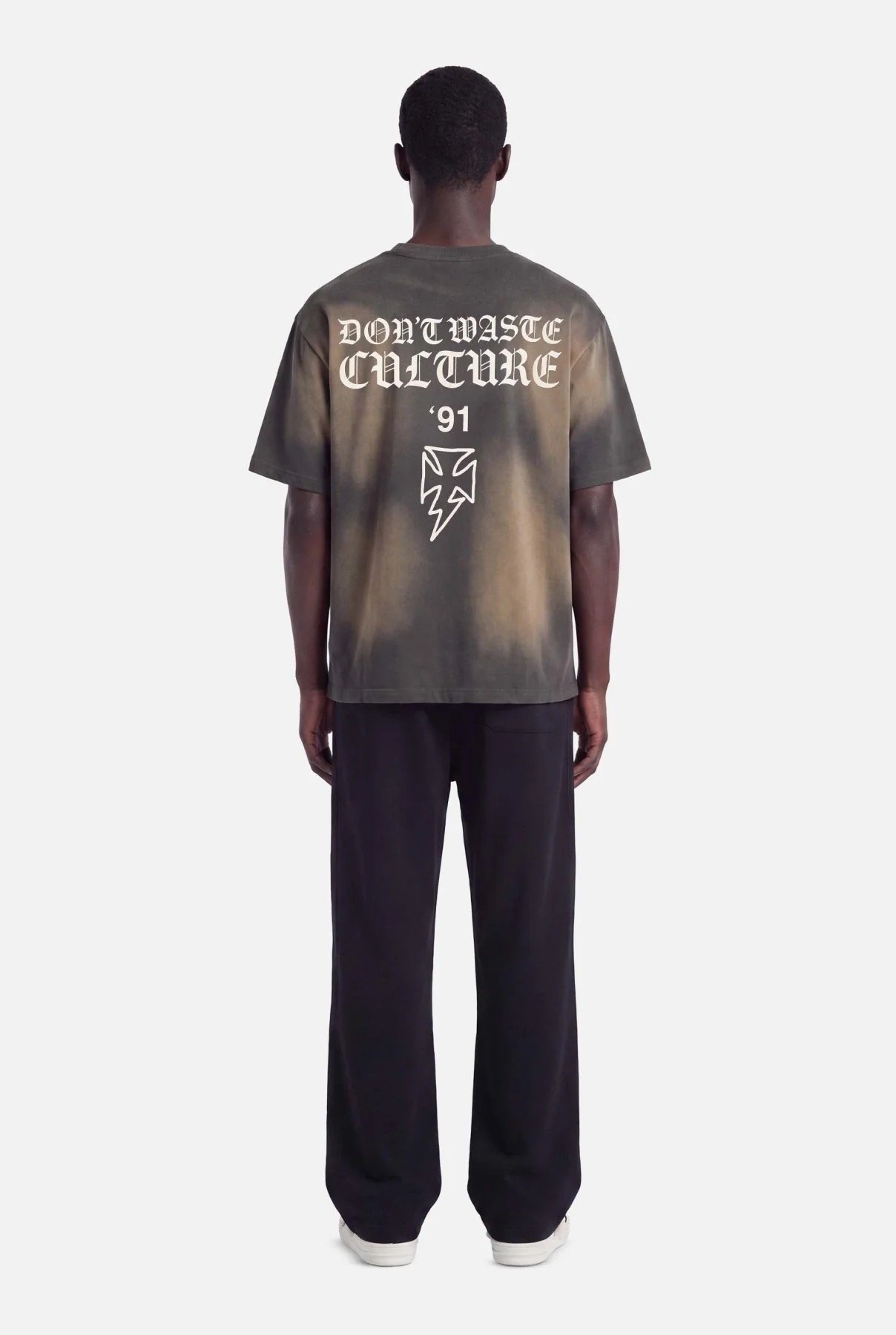 DON'T WASTE CULTURE THUNDER T-SHIRT | FADED GREY