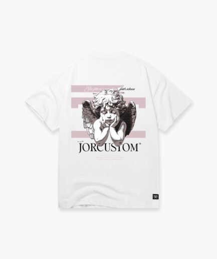 JORCUSTOM ANGEL2.0 SUMMER SET LOOSE FIT T-SHIRT WHITE-ASHPINK