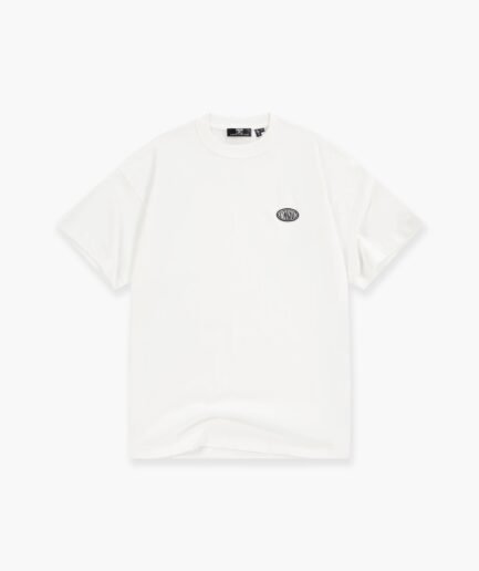 JORCUSTOM STRETCHED MESH SET LOOSE FIT T-SHIRT WHITE-BLACK