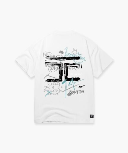 JORCUSTOM ARTIST SUMMER SET LOOSE FIT T-SHIRT WHITE-BLACK