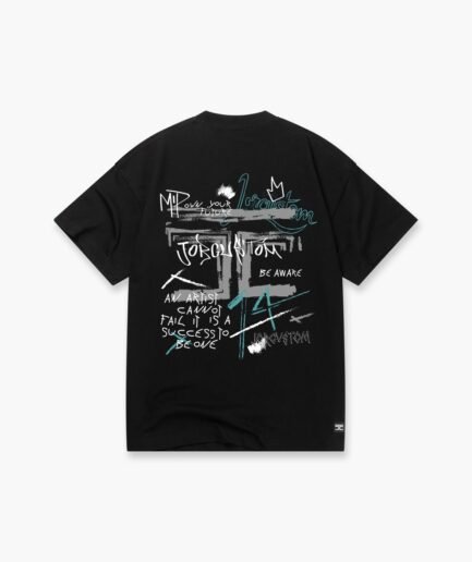 JORCUSTOM ARTIST SUMMER SET LOOSE FIT T-SHIRT BLACK
