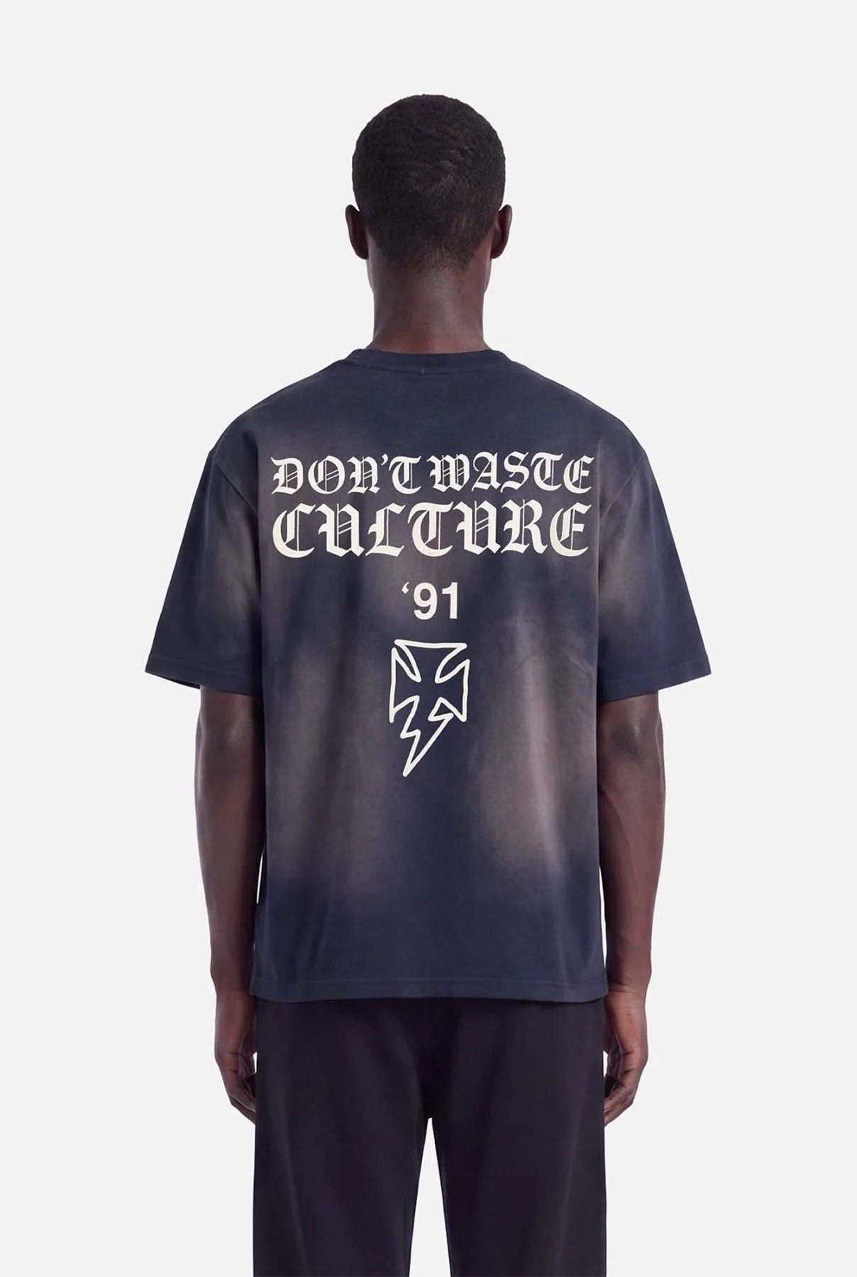 DON'T WASTE CULTURE THUNDER T-SHIRT | FADED NAVY