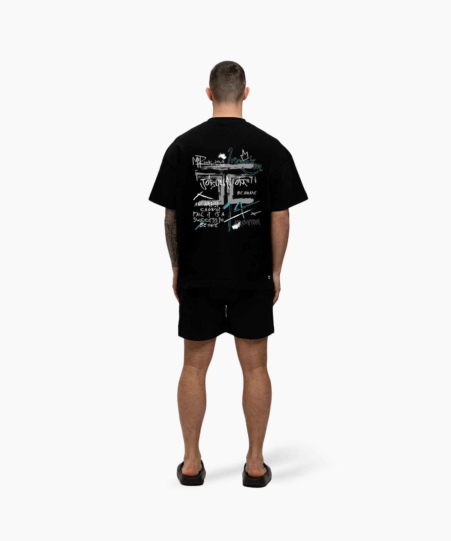 JORCUSTOM ARTIST SUMMER SET LOOSE FIT T-SHIRT BLACK