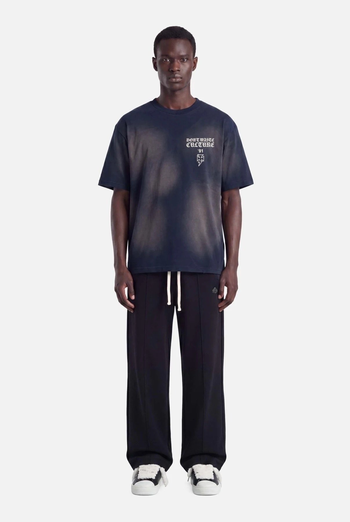 DON'T WASTE CULTURE THUNDER T-SHIRT | FADED NAVY