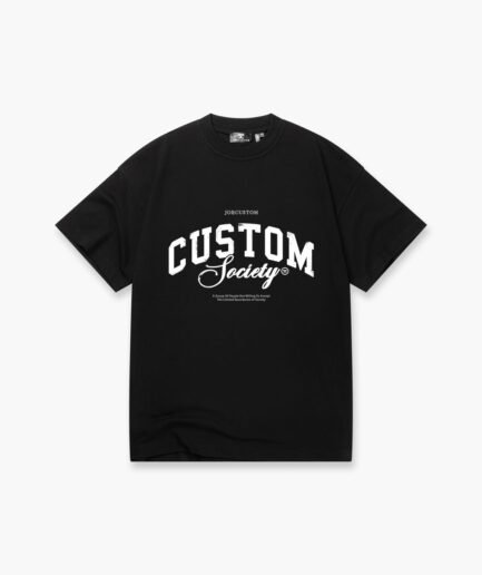 JORCUSTOM CUSTOM SOCIETY SUMMER SET LOOSE FIT T-SHIRT BLACK