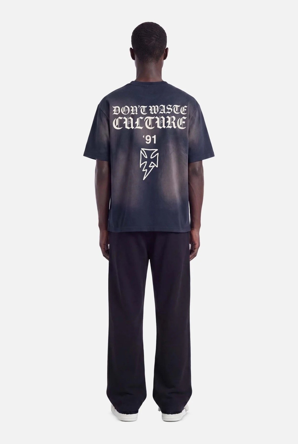 DON'T WASTE CULTURE THUNDER T-SHIRT | FADED NAVY