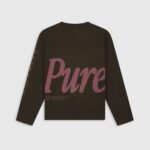 PURE PATH LONGSLEEVE T-SHIRT DARK BROWN 26030111